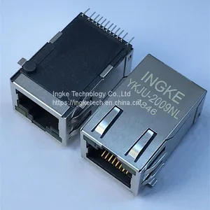 J3011G21DNL YKJU-2009NL Single Port SMT 100 Base-T Ethernet 8P8C Connector RJ45 thumbnail-1
