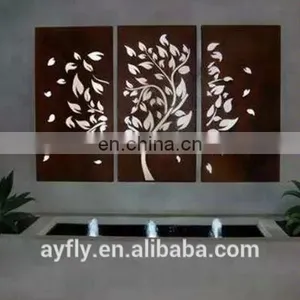 Customized High Quality Laser Cutting Corten Rusted Steel Screen thumbnail-3