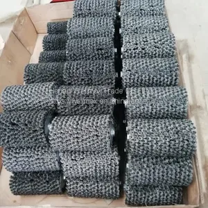 Hex-pipe Twisted Wire Wheel Brush Roll 125mm Diameter thumbnail-4