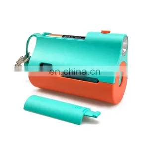 Dog Poop Bag Dispenser With Leash Clip and Flashlight Replaceable Battery thumbnail-5