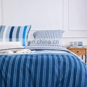 Lightweight Striped Pattern Comforter Set (Queen) With 2 Pillow Shams Spread Sheet Reversible Comforter thumbnail-2