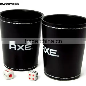 High Luxury Durable Round Leather Dice Cup thumbnail-6