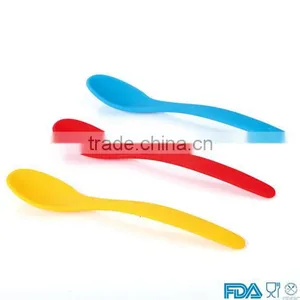 FDA Standard Heat Resistant Non-stick Silicone Spoon/silicone Baby Spoon thumbnail-1