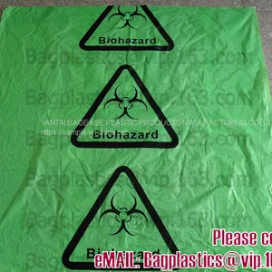 Safe Disposal, Biohazard Labeling, Autoclavable Bag, Polypropylene, Disposable, Clear Transparent Disposal Sack thumbnail-3