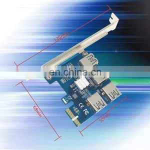 Pci-e To Pci-e Adapter 1 Turn 4 Pci-express Slot 1x To 16x Usb 3.0 Special Riser Card Extender Pcie Converter Pcie 1 To 4 thumbnail-1