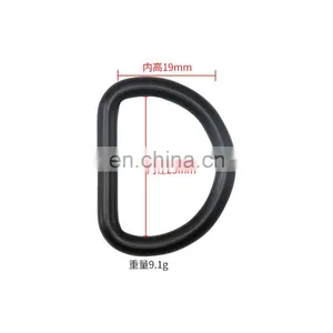 Black Silver Gold 1 Inch Custom Leather Handbag D-Ring Shape Metal D Ring Buckle For Handbags Belt thumbnail-3