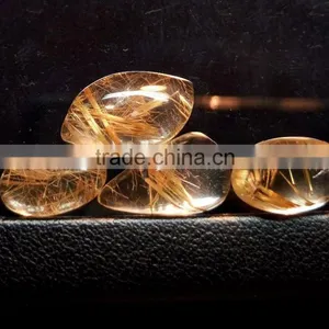 Copper Rutile Cabochon Gemstone / Golden Rutile Stone / Rutilated Quartz / thumbnail-2