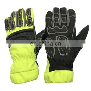 Firefighting Fireman Glove Gant Safety Firefigher Protection Fire Resistant Gloves thumbnail-1
