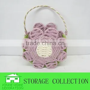 Flower-shape Handmade Paper Decoration Colorful Baskets thumbnail-1