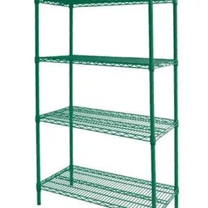 NSF Powder Coating Epoxy Resin Light Duty Metal Wire Shelving thumbnail-1