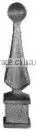 WH-4025 Spear Shape Steel Ball Top Design of Cast Iron Decorative Post Caps thumbnail-1