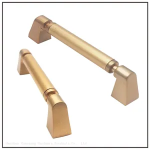 Nickel Plated Ripple Kitchen Handles Drawer Pulls T Bar Zinc Alloy Cabinet Hardware Handles thumbnail-1