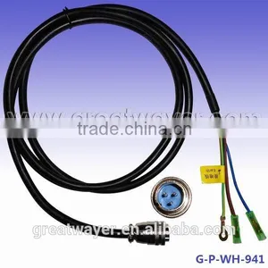 3.*0.75mm2 AC Cable 3pin Aviation Plug Female Assembly thumbnail-1