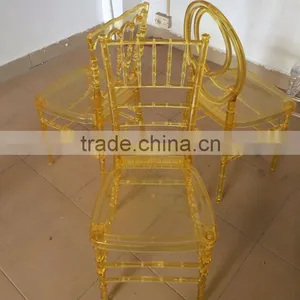 Manufacturer Supply Clear Resin Phoenix Wedding Chair thumbnail-6