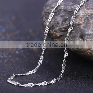 Good Selling Fashion Jewelry Rhodium Plated Cheap Short Chain Necklace thumbnail-2