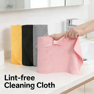 Hand-tear Microfiber Towels for Kitchen Cleaning Reusable Absorbent Cleaning Cloth thumbnail-2