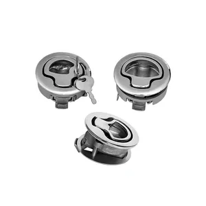 Excellent Quality Marine 316 Steel Marine Boat Lock Hatch Pull Handle Locker Slam Latch thumbnail-4