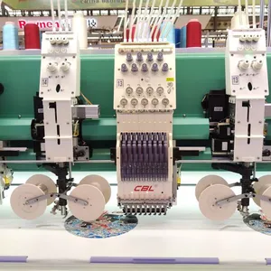 CBL High Speed Mluti-Heads Coiling/cording Mixed Flat Computerized Embroidery Machine thumbnail-2