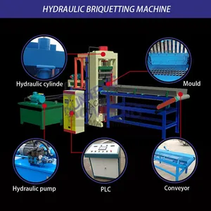 Hydraulic Camphor Ball Briquetting Machine Large-sized Waxy Stone Powder Briquetting Machine thumbnail-3