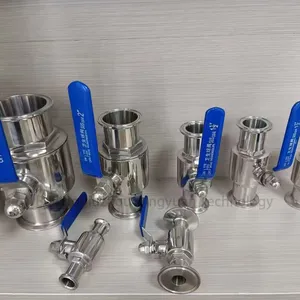 Stainless Steel Sanitary Quick Fitting Ball Valve for Water Treatment thumbnail-1
