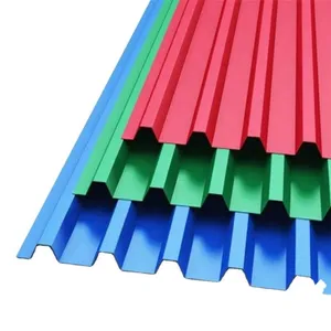 Prepainted Corrugated Steel Sheet Color Coated Roofing Plate SGCC Grade for Container Application thumbnail-1
