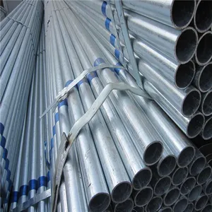 Galvanized Steel Round Tube Iron ERW Technique for Structure Pipe Bending & Welding Services Competitive Price thumbnail-2