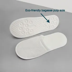 Sugarcane Pulp Disposable Slipper Sole, Biodegradable & Plastic-Free, Non-Slip Dry Breathable Custom Molded Insole thumbnail-1