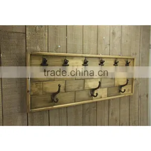 Fashionable Creative Rural Natural Wooden Wall Art Decor With Clips & Hooks thumbnail-3