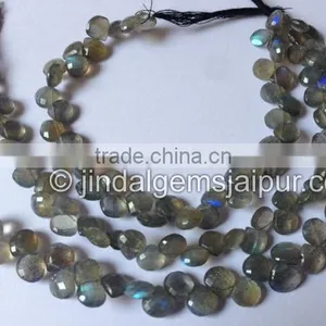 Wholesale Good Quality Labradorite Faceted Heart Beads thumbnail-1
