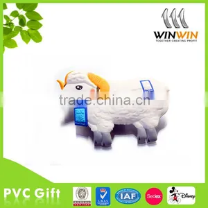 Soft 3D Pvc Fridge Magnet Sheep Cartoon Shape thumbnail-1