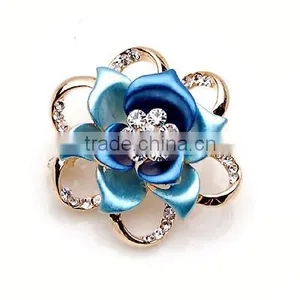 Classic Joker Set Crystal Rhinestone Flower Brooch thumbnail-1