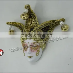 Decorative Hand Painted Ceramic Masquerade Face Mask Wall Decor thumbnail-3
