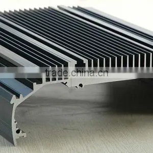 6063 T5 Anodized Aluminium Extrusion Heat Sink Profile/aluminum Heat Sink Shapes/ Profiles thumbnail-2