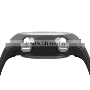 DW177 Black Color Digital Rubber Chrono, Timer, Alarm ,heart Rate Monitor Watch thumbnail-4