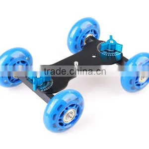 NEWER Tabletop Mobile Rolling Slider Dolly Car Skater Video Track Rail Camera thumbnail-5