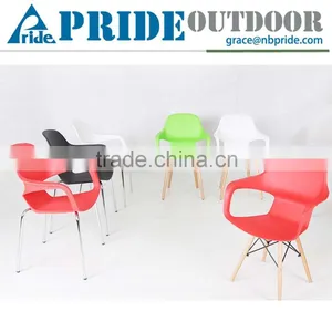 Cheap Wholesale Metal Banquet Plastic With Wood Leg Hotel Plastic Wedding Chair thumbnail-1