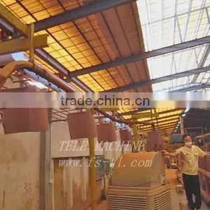 TL-SYX-J Multi Glaze Spray Guns Working Machine , Corner Tile Glaxzing Production Line, Tile Glzing Equipment Made in China thumbnail-1