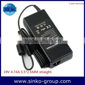 Replacement AC Adapter Laptop Charger 19V 4.74A 5.5*2.5MM Straight Connector For Acer thumbnail-1
