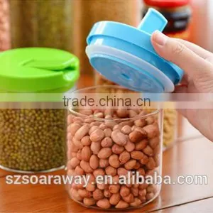 Glass Jar for Red Green Bean Peanut Household Transparent Sealed Storage Bottles With Lid thumbnail-4