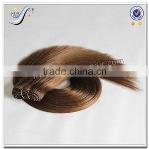 Top Quality Fast Delivery Wholesale Double Drawn Hair Machine Weft Silky Straight 100% Virgin Human Hair Weave thumbnail-4