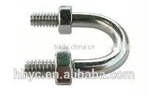 Low Carbon Steel Square Bend U-Bolt With 3/8-16 Thread, U-bolt Pipe Clamp thumbnail-5
