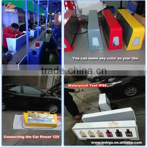 RGX P5mm High Brightness Wireless 3G Asychronous LED Taxi Sign,LED Taxi Roof Sign,Taxi Top LED Display thumbnail-5