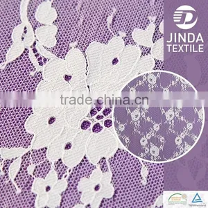 Wholesale White Embroidery Chemical Lace Embroidery Fabric Tablecloth thumbnail-6