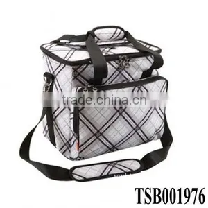 High Quality Hot Sale Shoulder Beer Can Cooler Bag With Outside Pocket thumbnail-1