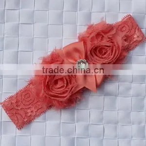 Fashion Baby Lace Flower Headband Infant Headband Toddler Headband Navy Blue Headband Baby Flower Hair Band Wh-1738 thumbnail-2