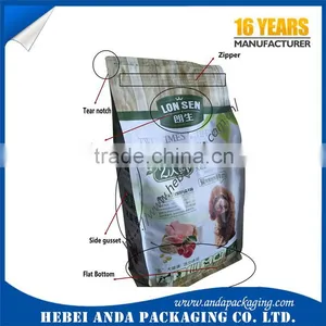 Square Bottom Dog Food Bags Zipper Pouch/printed Stand up Packaging Bag for Pet Food Quality Choice thumbnail-4