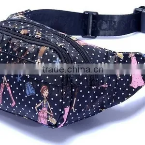 Latest Arrival Fancy Printing Polyester Walk Bag Customizable Outdoor Sport Waist Bag thumbnail-2