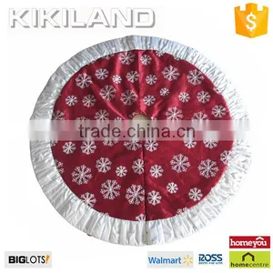 Hot Sale Snowflake Embroidery With Handmade Crushed Christmas Tree Skirts thumbnail-1