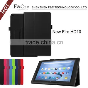 Wholesales Ultra Slim Smart Leather Case Cover Case for 2015 Kindle Fire HD 10 thumbnail-3