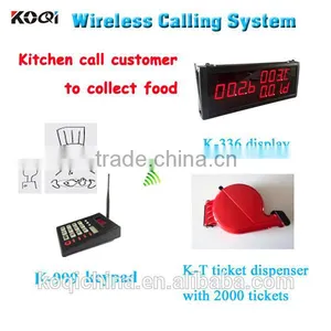 Kitchen Call Waiter System CE Passed 433mhz Restaurant Call System Digital Electronic Restaurant Wireless Sound System thumbnail-1
